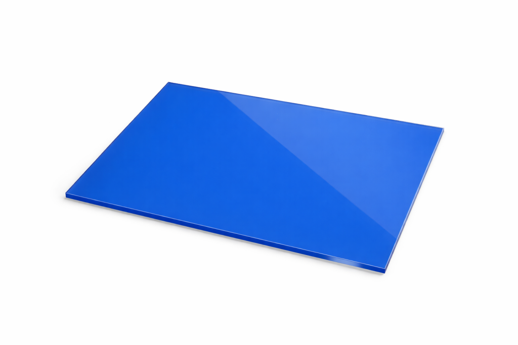 Blue Perspex photo