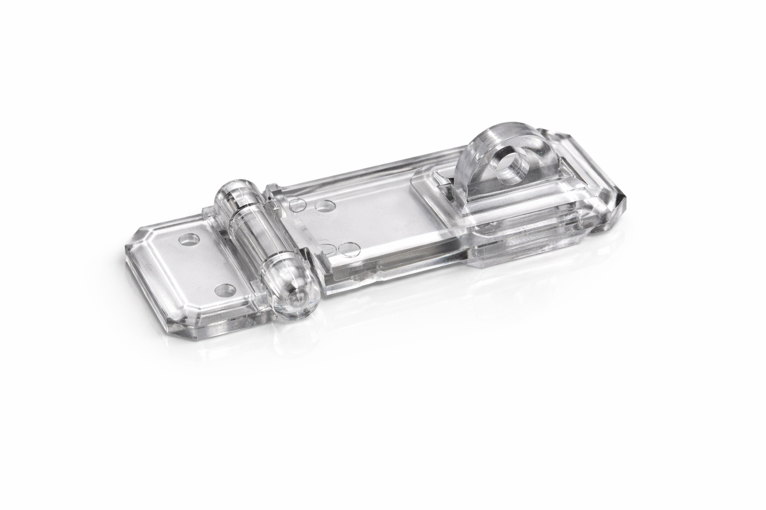 Clear hasp and staple